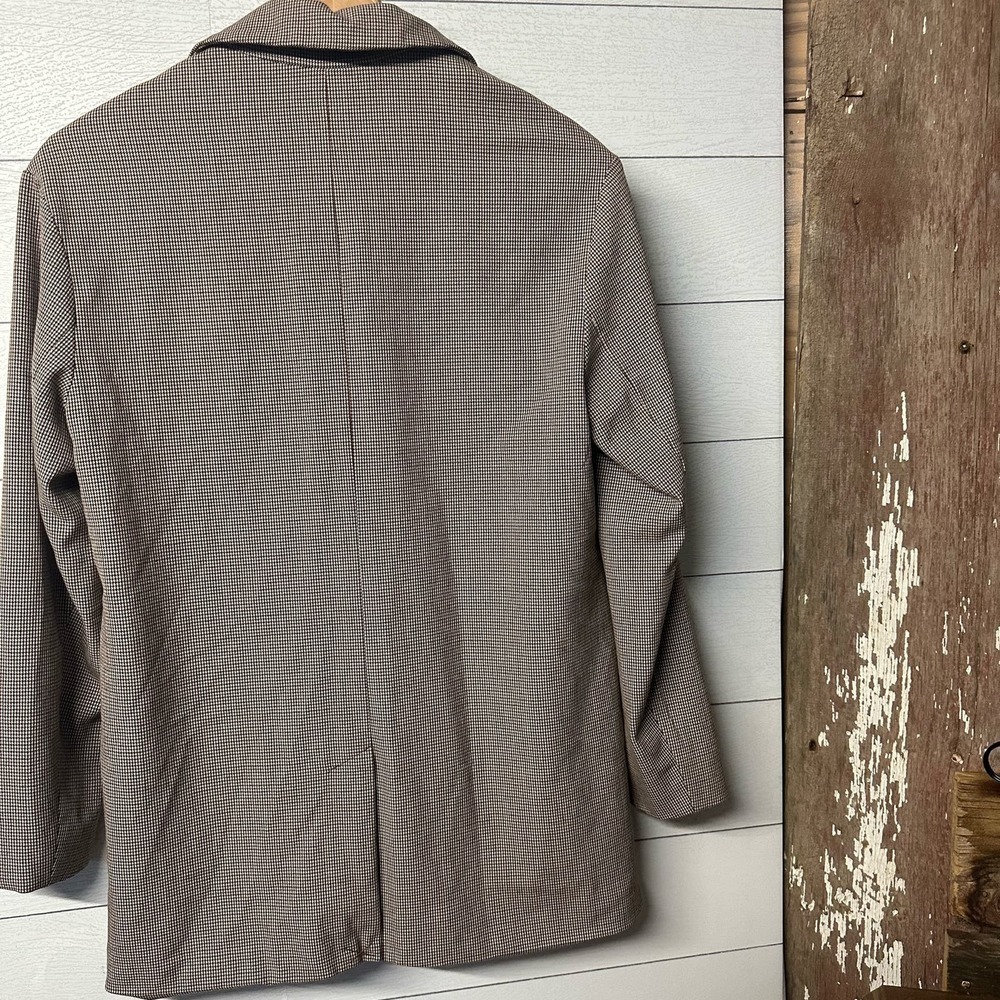 A New Day oversized Stripe Brown Blazer - Picture 5 of 5